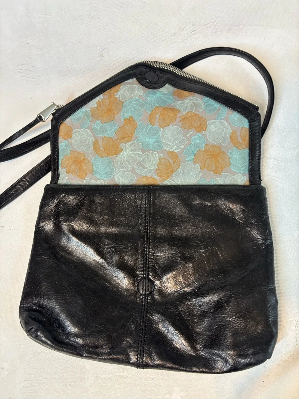 Hobo Classic Black Leather Crossbody Bag - Fall, Minimal, quality, luxe